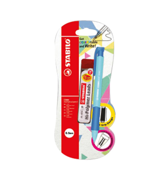Portaminas, Com4, 0.5 mm, Blister x 1 Und + Tubo x 24 Minas 2B. 